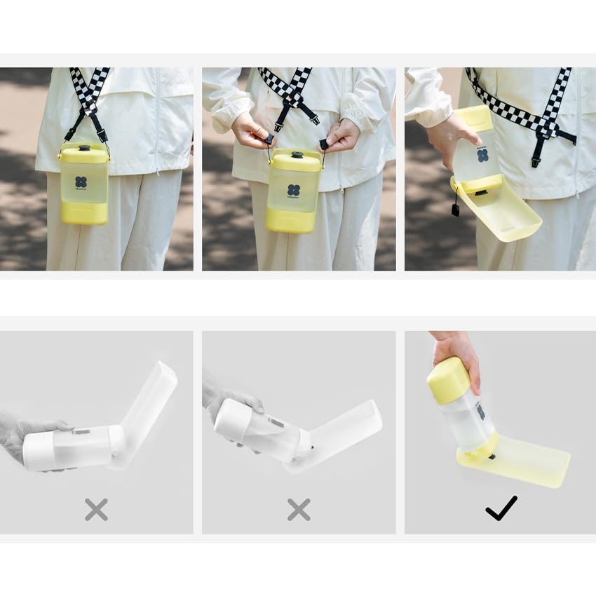 Amazon | 犬用 水飲み器 給水ペットボトル 散歩グッズ 給水器 水筒 食